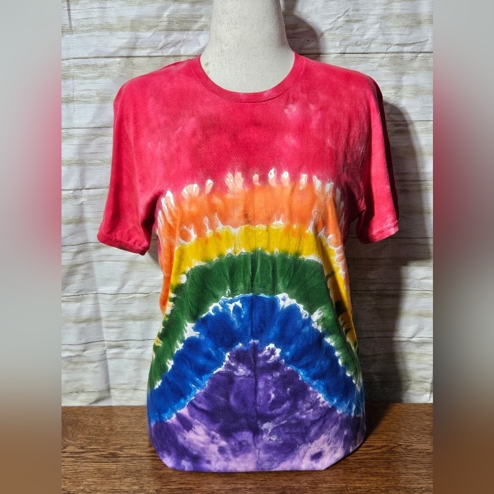 Multicolor Tie-Dye Short Sleeve Tee